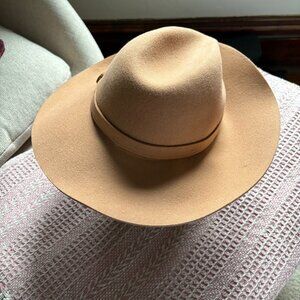 Macchia di Ruggine women's brown wool felt fedora hat festival going out casual